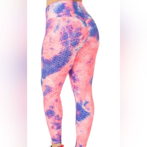 Plus Size Honeycomb Leggings 1X 2 X 3X - Picture 2 of 3
